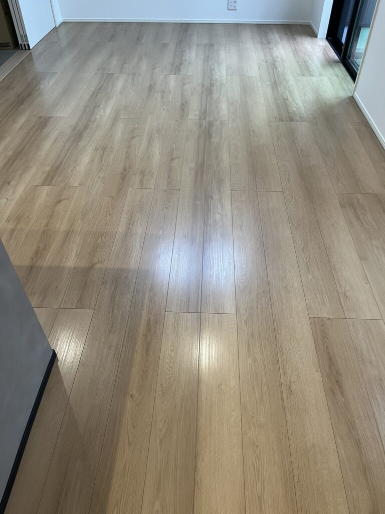 川口市のフロアコーティング施工事例｜新築戸建て×ガラスコーティング＋防カビ｜㈱メルディア