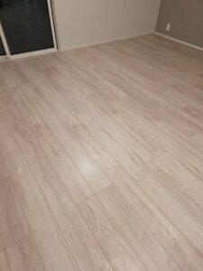 フロアコーティング施工後のリビング