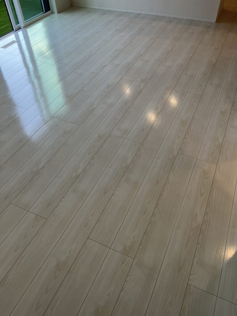 市原市のフロアコーティング施工事例｜新築戸建て×ドッググリップコート＋防カビ｜アイディホーム